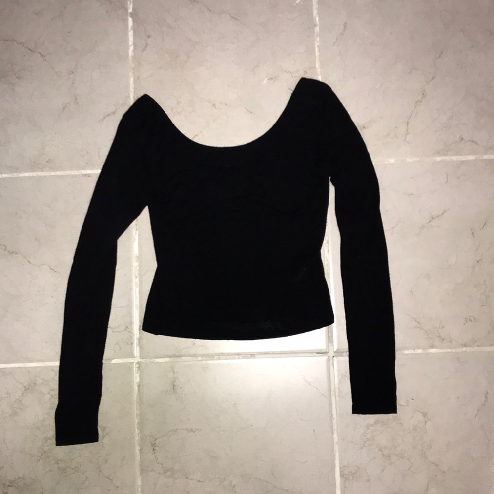 Aeropostale Bethany Mota LS Crop Top
